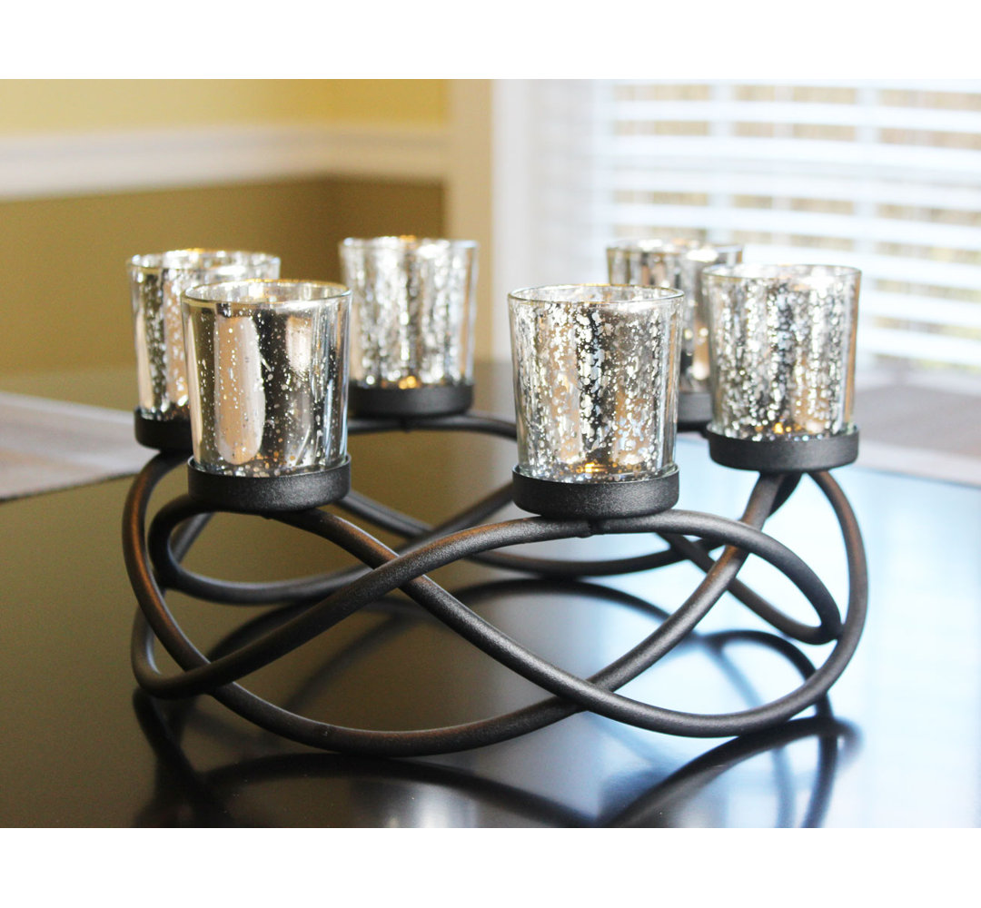 Round Table Votive Candle Holder Centerpiece Winston Porter 