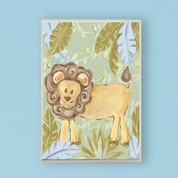Plaque décorative Lion