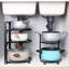 Carbon Steel Half-circle Countertop / Cabinet Pot Rack