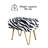 Faux Fur Upholstered Ottoman-544444624