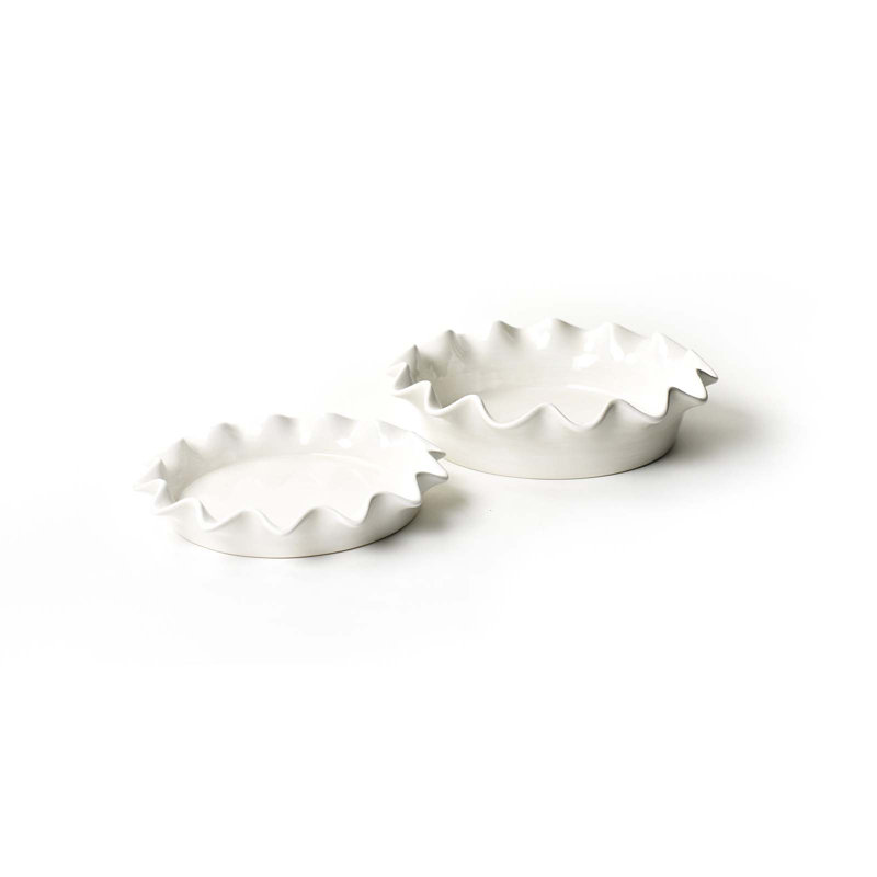 Signature White Pie Dish 2 Pc Set