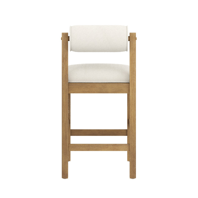 Tabouret à hauteur de comptoir crème, 1