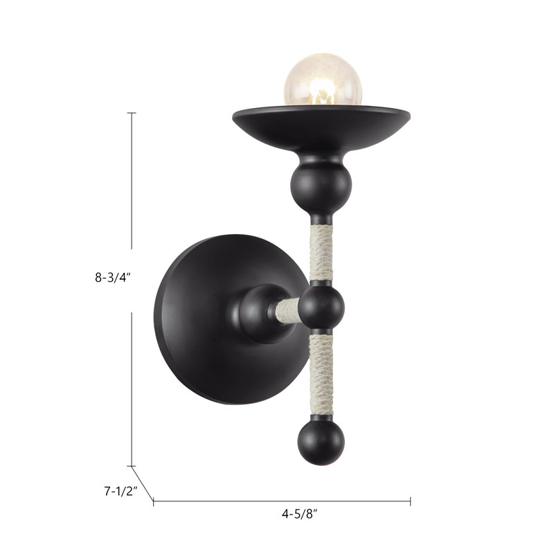 Applique murale 1 lumière pour salle de bain Nadine, Blanc mat
