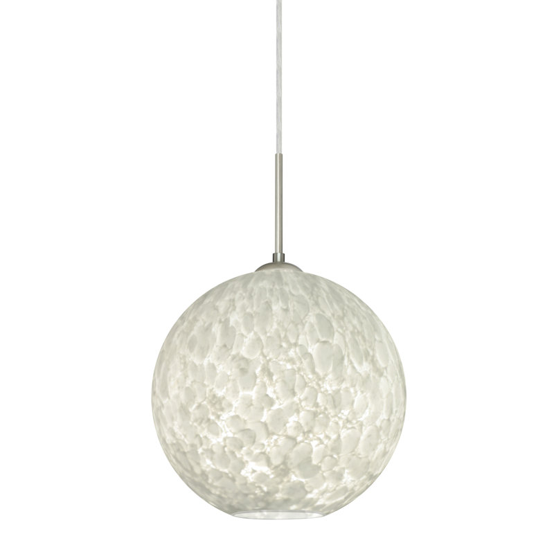 Speth 1 - Light Single Pendant, Satin Nickel, 11.5" H x 11.75" W x 11.75" D, Incandescent Bulb