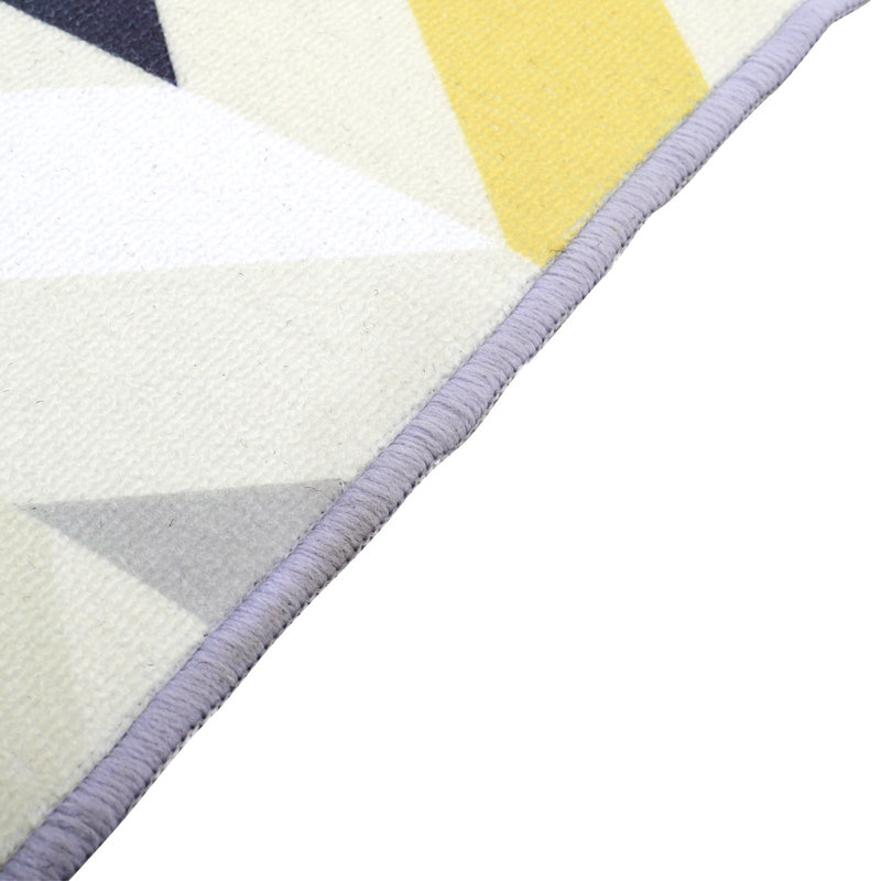 Neziha Rectangle 80 cm x 120 cm Chevron Chenille Area Rug