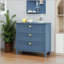 Armoire américaine à 3 tiroirs avec grain de bois peint à la main