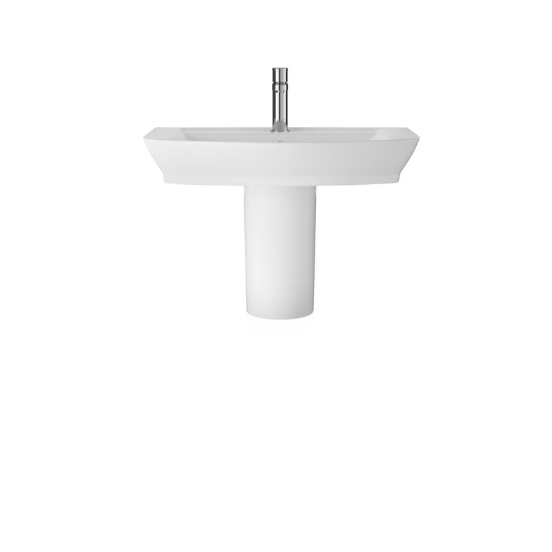 Nuie Maya 650mm L x 465mm W White Vitreous China Rectangular Sink with Overflow