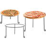 Winston Porter Kopris Pizza Pan Risers Racks Serving Set | Wayfair