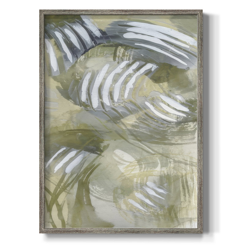 Reproduction encadrée de citronnelle embelli II - bois massif, H 11 po x l 9 po