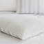 Housse de couette en coton double / grand - 5 pièces de style moderne avec fermeture à boutons et couvre-oreillers décoratifs à motif de rayures colorées et tissées