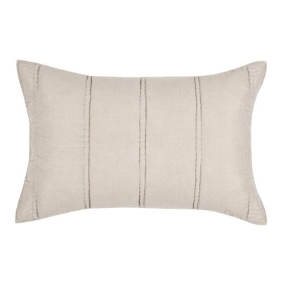 Rowen Sustainable Fabric Beige Standard Sham