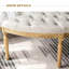 Banc rembourré beige