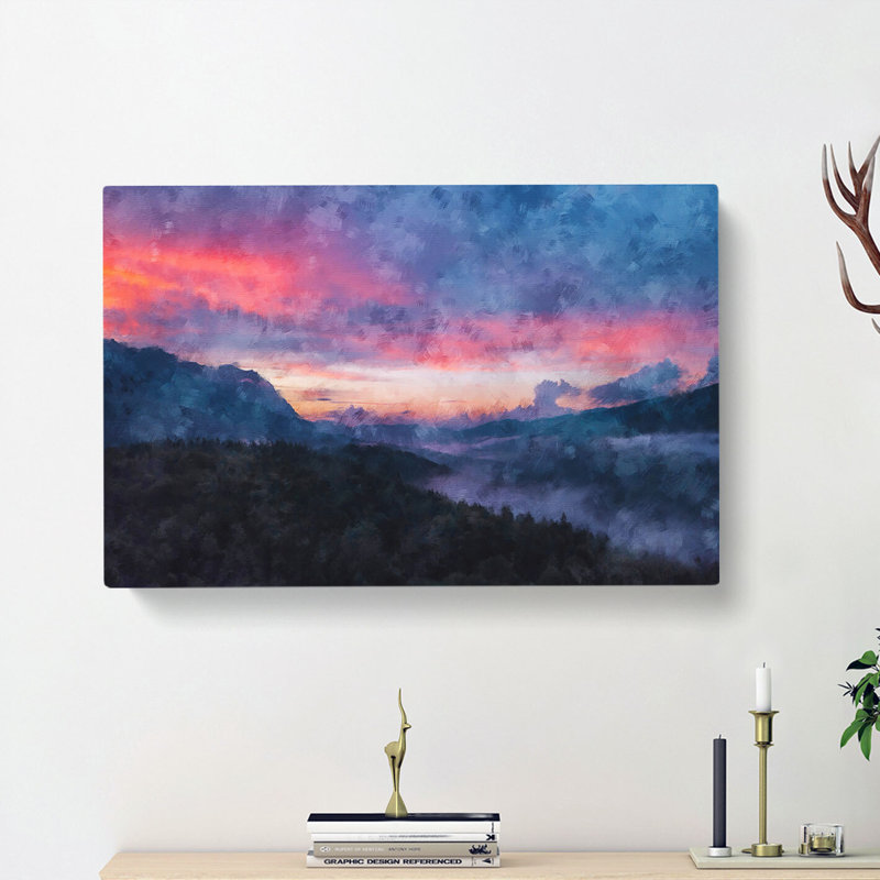 Mountain View Of Romania - Wrapped Canvas, 60cm H x 91cm W x 3cm D