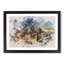 Atlanta Georgia Skyline Watercolour - Picture Frame Graphic Art-62784372-62784370