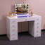 Bureau de maquillage avec miroir et lumières DEL