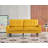 Faux Leather Square Arm Loveseat-81892252-118588785