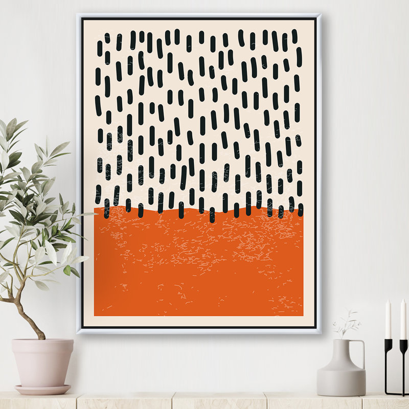 «Minimal Geometric Compostions of Elementary Forms XVII», reproduction sur toile tendue, Toile avec cadre doré