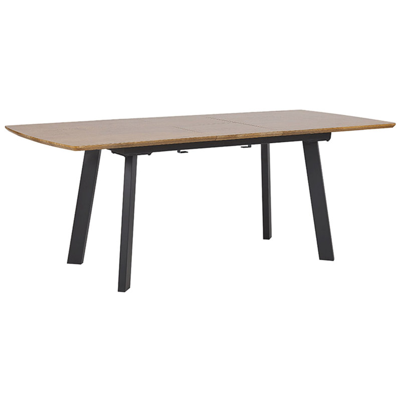 Accie Extendable Metal Base Dining Table