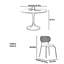Ensemble de chaises de table rond Vintage