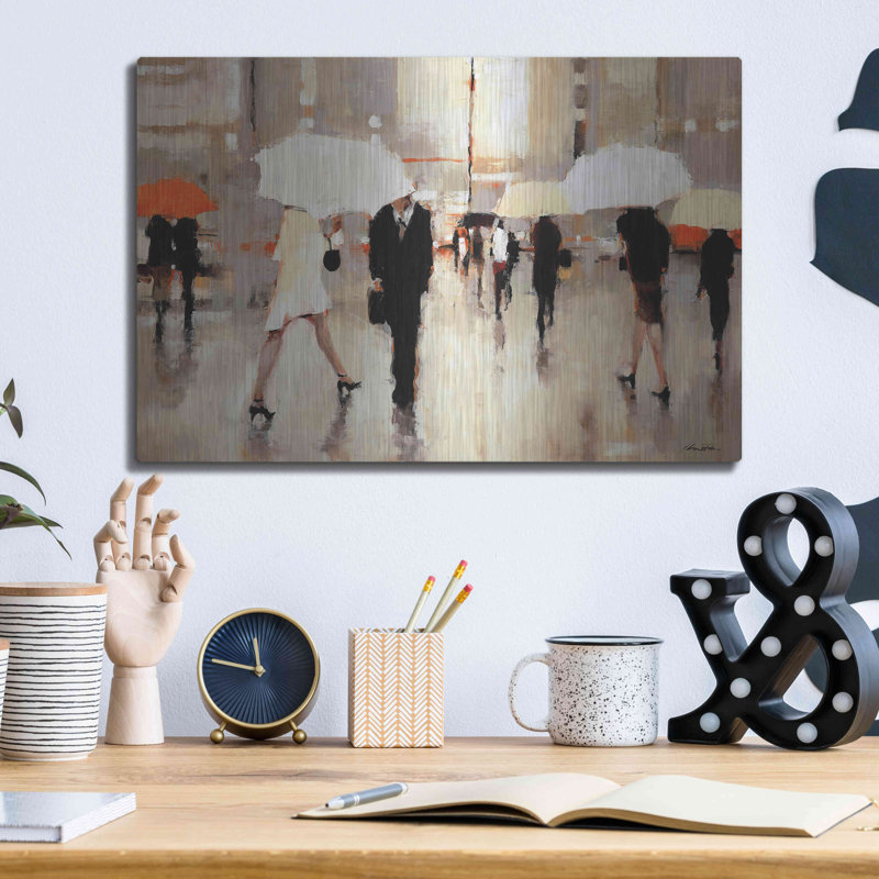 Brayden Studio «When Stars Collide» par Lorraine Christie, art mural en métal, H 12 po x l 16 po