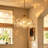 3 - Light Dimmable Glass Bubble Chandeliers