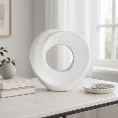 Objet décoratif moderne en grès céramique