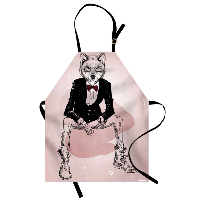 No Pattern Bib Apron