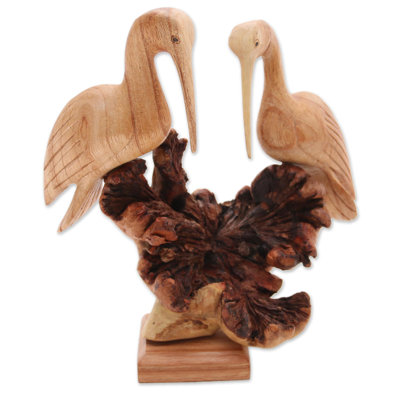 Sculpture en bois Nikki Crane Couple