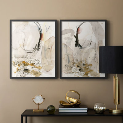 Sands & Sediments I-Premium, reproduction encadrée - prête à être accrochée - aucun clou requis - aucun clou requis