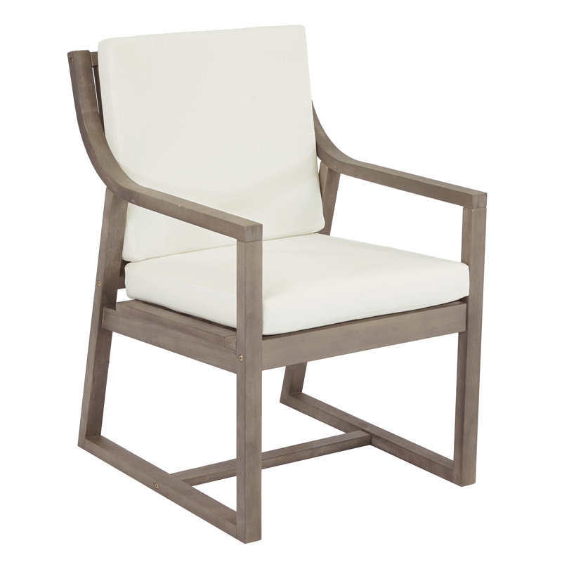 Ensemble de chaises d'extérieur Ensemble de chaises pour l'extérieur, jardin, bois brun noir et coussin beige, Brown