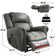 Sandrew Lay Flat Dual Motor Power Lift Recliner Chair with Vibrating Massage and Heating, Infinite Position, 2 Remote Control, and Side Pockets, USB Ports, Fabric (100% Polyester)
