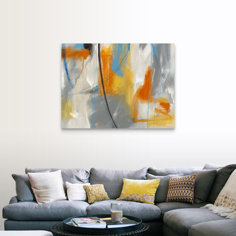 « Form II » par SISA Jaspe, reproduction d’art, H 12 po x l 16 po x 1,25 po, Toile tendue