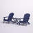 Leesa Solid Wood Folding Adirondack Chair with Table-1985460896