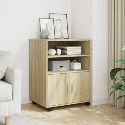Rolling Cabinet Engineered Wood