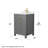 Beckett 24" Freestanding Single Bathroom Vanity with Cultured Marble Top-86409846-86409850-86409849