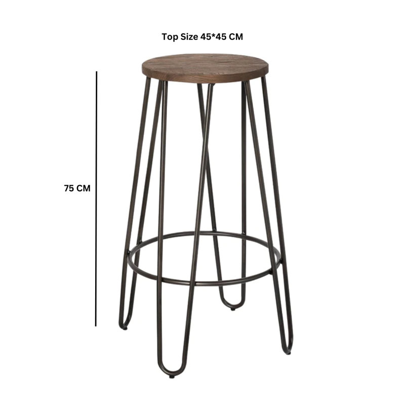 Alison Counter Stool with Metal Frame
