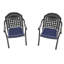 Ensemble de chaises de patio 2 pièces avec coussins