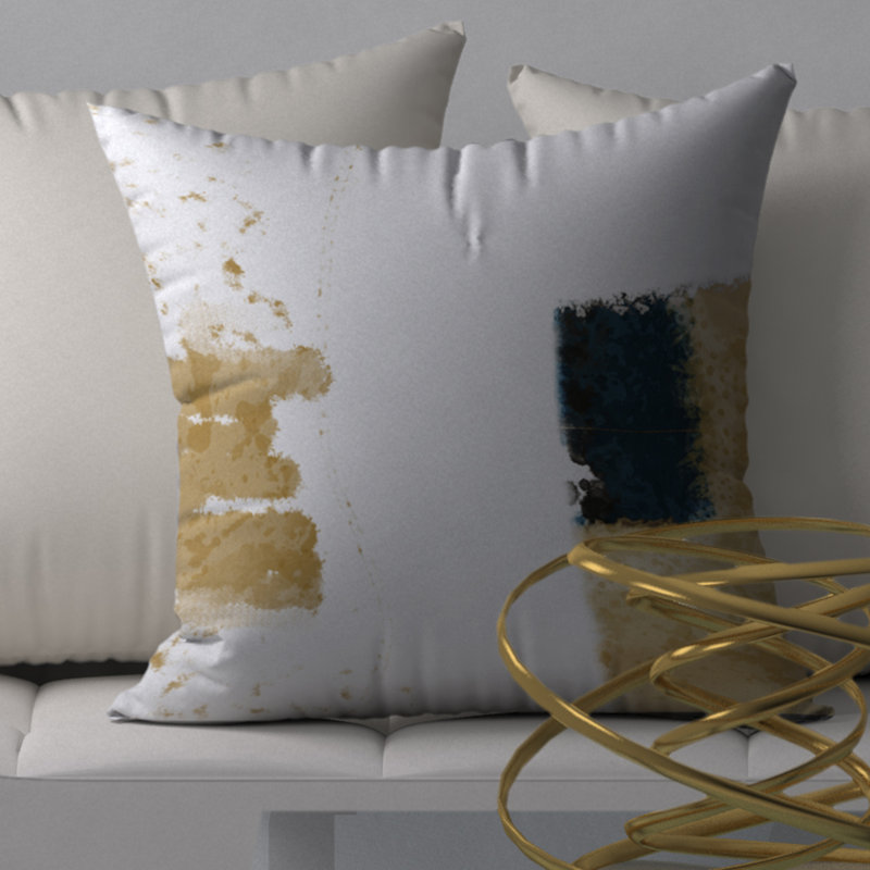 Magnifique housse de coussin carrée en épinette, 18 po x 18 po