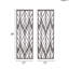 2 décorations murales en bois taillé gris - finition récupérée l 12 po x H 36 po Design botanique complexe 4 crochets pour la chambre à coucher