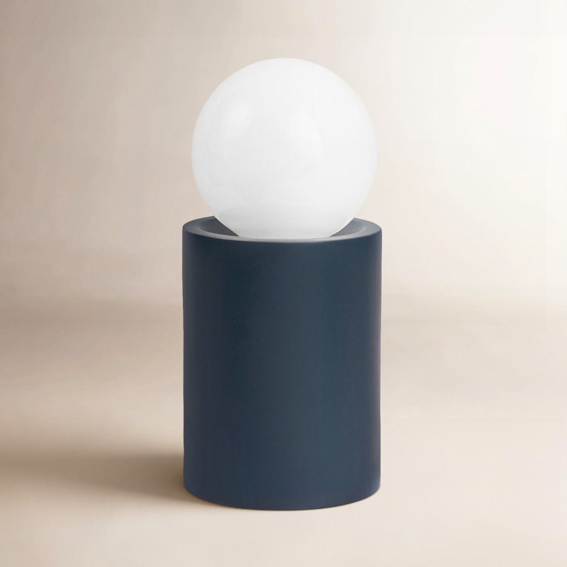 Rachid Ceramic Torchiere Lamp, 11.5" H x 5.5" W x 5.5" D, Midnight Sky