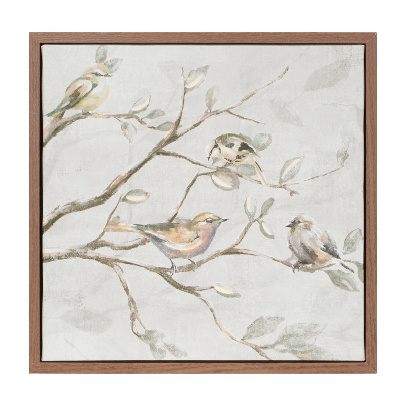 Art encadré, oiseaux sur branches