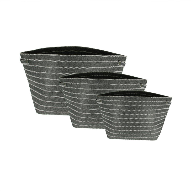 Sacs de rangement Urban Life Zig-Zag, Gris foncé