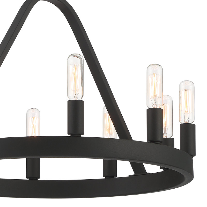 Lustre 10 lumières Scherman, Noir