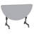 Dasaki 2 Person Height Adjustable Flip Top 48'' L Modular Training Table with Casters and Modesty Panel and Cable Management-1562439152