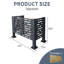 Arcadia Modern Privacy Screen Set of 3 Galvanized Plate Panels