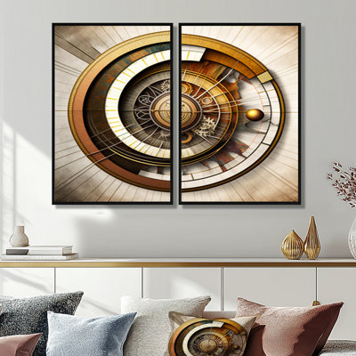 «Caclulation The Universe», art mural rétro en spirale