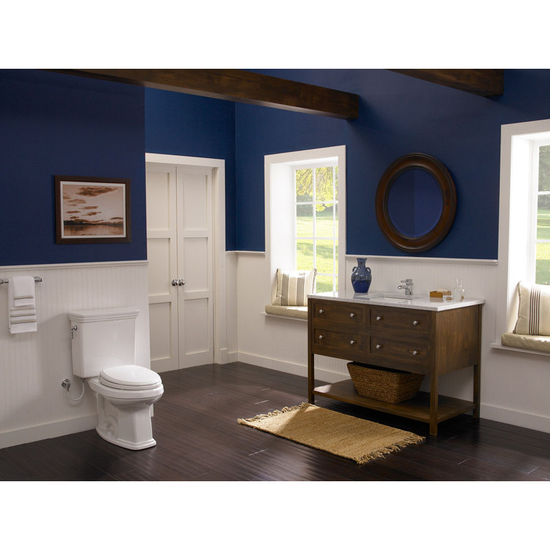Promenade® 1.28 GPF (Water Efficient) Round Two-Piece Toilet (Seat Not Included), Cotton White