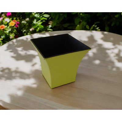 Pot à fleurs carré en plastique recyclé 5 po