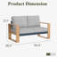 137.9cm Wide Loveseat with Cushions-1796865090