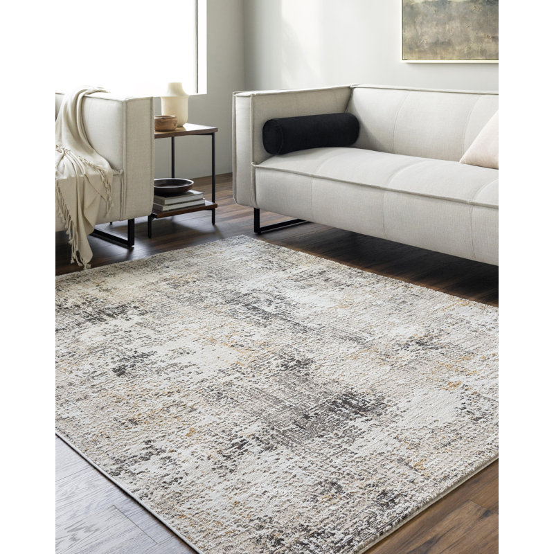 Sutley Abstract Indoor Rug, Rectangle 5'3" x 7'